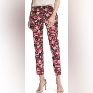 Banana Republic Avery Pants Floral Ankle size 8  Polyester